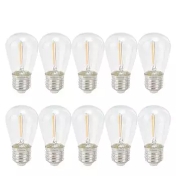 10 шт. светодиодных лампочек ретро милые регулируемые энергосберегающие антикварные лампы накаливания для украшений