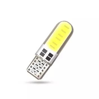 10 шт. светодиодный автомобильный фонарь для салона COB габаритный фонарь T10 W5W 12 В 168 194 501 боковой клиновидный парковочный фонарь Canbus авто для стайлинга автомобилей Lada