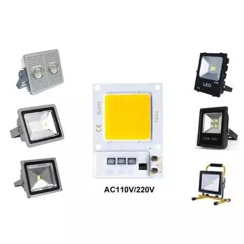 10 шт. светодиодный чип 10 Вт 20 Вт 30 Вт AC 220 В COB чип Smart IC не требует драйвера светодиодная лампа светодиодные бусины прожектора прожектор Diy освещение 220V&10W белый