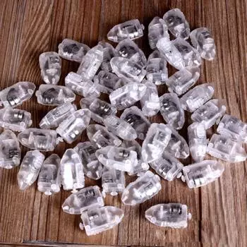 10 шт. светодиодный фонарь мини-водонепроницаемый пуля декор для свадьбы, дня рождения синий