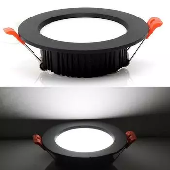 10 шт. светодиодный потолочный светильник 12 Вт, 15 Вт, 18 Вт, 9 Вт, AC220 В, 5 Вт, 7 Вт, 110 В, встраиваемый точечный светильник, толстый алюминиевый светильник, светильник для спальни, кухни, внутренний светильник 5W 220V&Cold white 6000K