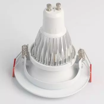 10 шт. светодиодный светильник направленного света, регулируемый светодиодный встраиваемый потолочный светильник, рамка для GU10 MR16 GU5.3 E27, крепление для лампочек, точечных светильников чёрный