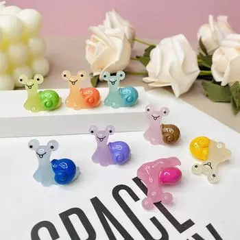 10 шт. светящаяся мини-фигурка улитки микропейзаж украшение для дома аксессуары игрушка OneSize