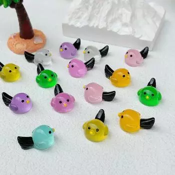 10 шт. светящаяся птичка микро ландшафтная фигурка украшение уличная светящаяся миниатюрная статуэтка горшечные мини садовые аксессуары