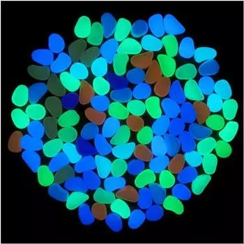 10 шт светящаяся в темноте галька искусственный камень дорожка для аквариума декор One Size