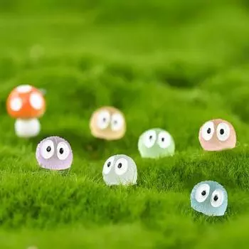 10 шт., светящиеся красочные креативные микро-ландшафтные украшения из смолы, пыльный эльф, разноцветные пылевые декоры, товары для дома розовый