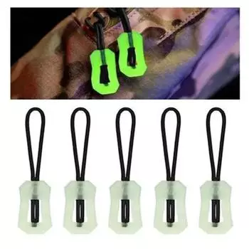 10 шт. светящиеся застежки-молнии удобные прочные многоцелевые застежки-молнии для одежды рюкзак аксессуары серый