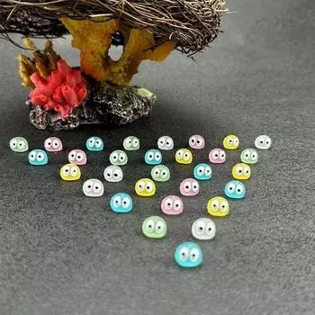 10 шт. светящихся брикетов, эльфийские черные шары, фигурка утки-спрайта, домашний декор, светящаяся миниатюрная фея, аксессуары для украшения сада 10PCS