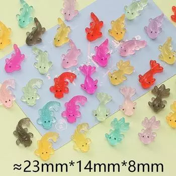 10 шт. светящихся мини-смола животных микропейзаж аксессуары для самостоятельного изготовления светящиеся в темноте миниатюрные фигурки украшения для сада фей