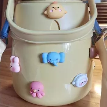 10 шт. свободные бусины DIY мультяшные пасты для украшения чашки с водой мягкий клей смолы DIY мультяшные пасты заколка для волос 3D для изготовления ювелирных изделий Green Frog