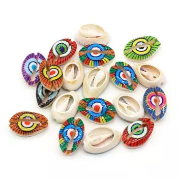 10 шт., свободные бусины из натуральной пресноводной ракушки для DIY ювелирных аксессуаров или украшения аквариумов, аквариумов дома, 14x18-16x20 мм 10Pcs/14x18-16x20mm