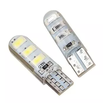 10 шт. T10-5630 силиконовая ледяная синяя белая красная светодиодная лампа светодиодная лампа поворотный сигнал боковой фонарь солнечный дневной свет автомобильный номерной знак светодиодная лампа ширины красный