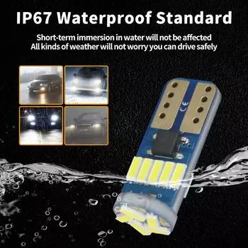 10 шт. T10 W5W 194 6000 4014 15SMD светодиодная сигнальная лампа 501K 12V автомобильные интерьерные лампы для чтения аксессуары 10PCS белый