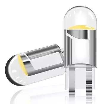 10 шт. T10 W5W COB светодиодные лампы автомобильные клиновидные габаритные огни автомобильные лампы номерного знака купольные лампы для чтения 12 В универсальные белый