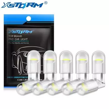 10 шт. T10 W5W светодиодная лампа 194 WY5W 168 501 2825 COB Auto 12V светодиодная автомобильная клиновая стояночная лампа супер яркая поворотная боковая лампа номерного знака белый красный желтый синий белый