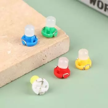 10 шт. T3 индикаторная панель приборов лампочка COB 1SMD клиновидная светодиодная лампа приборной панели аксессуары для салона автомобиля синий
