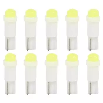 10 шт. T5 3D COB светодиодные клиновидные лампы для приборной панели автомобиля, лампа для чтения CHINA