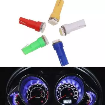 10 шт. T5 5050 1SMD светодиодные лампы 12 В 0,5 Вт для лампы приборной панели розовый