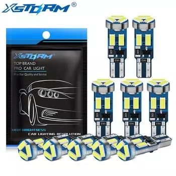 10 шт. T5 светодиодные лампы W3W W1.2W 17 37 73 74 Авто светодиодная лампа приборной панели автомобиля приборная лампа 12 В белый