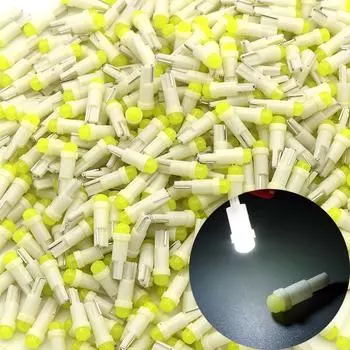 10 шт. T5 светодиодный светильник для приборной панели автомобиля, автомобильный клиновой манометр, лампа для чтения, лампа 12 В, стайлинг автомобиля 10 pcs белый