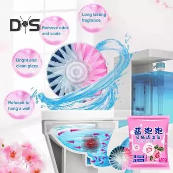 10 шт. Таблетки для чистки унитазов, двухцветные автоматические очистители унитазов, дезодоранты длительного действия, ароматизаторы для туалета розовый