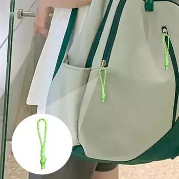 10 шт. тактических шнуров для застежек-молний, удлинители для застежек-молний с термоусадочной трубкой, сменные бирки для застежек-молний для одежды, багажа, рюкзаков зелёный