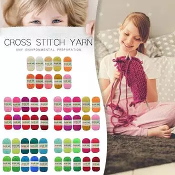 10 шт., тапочки ручной работы, подушка, кукла, вышивка крестиком, шерсть, акриловая пряжа 35X20X5CM красный