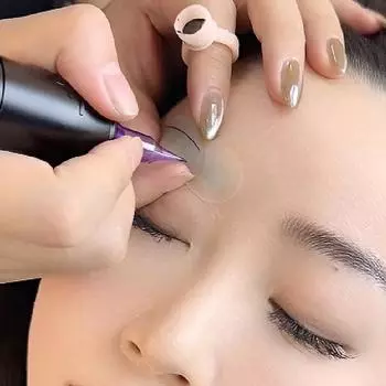 10 шт. татуировки настоящая операция переводная наклейка кожа печать микро брови линия практика перманентный новичок силиконовая татуировка обучение