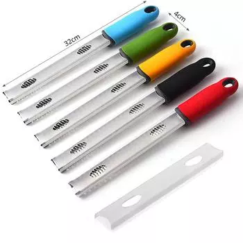 10 шт. терка для лимонной цедры и сыра - имбирь, чеснок, мускатный орех, шоколад, острое лезвие из нержавеющей стали + защитный чехол - можно мыть в посудомоечной машине