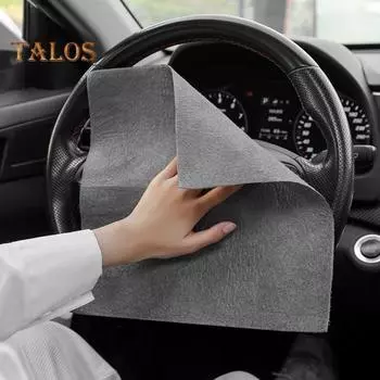 10 шт., ткань для чистки стеклянных окон, без разводов, сильное водопоглощение, износостойкая тряпка для чистки из микрофибры L серый