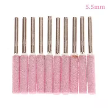 10 шт., точилка для бензопилы, шлифовальный камень, напильник 4/4,8/5,5/6 мм, заточка цепной пилы 5.5mm