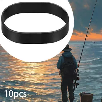 10 шт. толстых резинок Heavy Duty черного цвета для походов на открытом воздухе