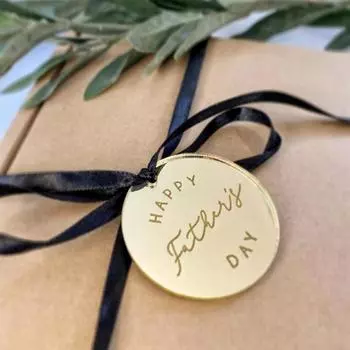 10 шт. топперы для торта с надписью «День отца», резные круглые акриловые кексы с надписью «С Днем отца» C