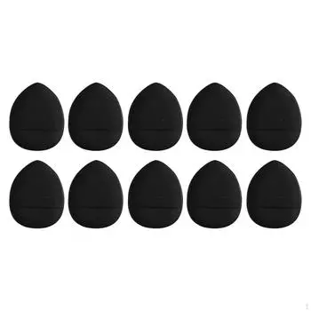 10 шт., треугольная пудра для кончиков пальцев, моющаяся губка для смешивания косметических инструментов для White