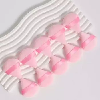 10 шт. Треугольных пуховок для пудры, специально разработанных для придания формы, области вокруг глаз и уголков лица, совместимых с блендером для макияжа, инструментами для макияжа чёрный