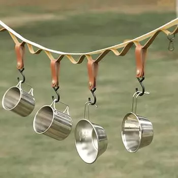 10 шт. треугольный крючок для хранения Z-образных горшков и сковородок, принадлежности для походов и кемпинга Small