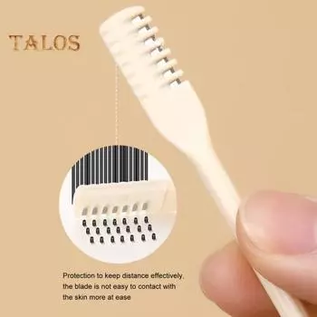 10 шт. триммеры для волос в носу 2 в 1 из нержавеющей стали с двойной головкой, вращающаяся на 360 градусов машинка для стрижки волос в носу портативный ручной инструмент для удаления волос в носу A