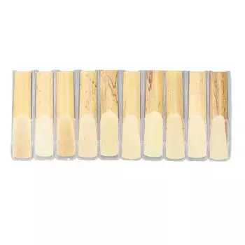 10 шт. тростей для тенор-саксофона прочностью 2,5 сменные трости Bb для начинающих и исполнителей 7,9x1