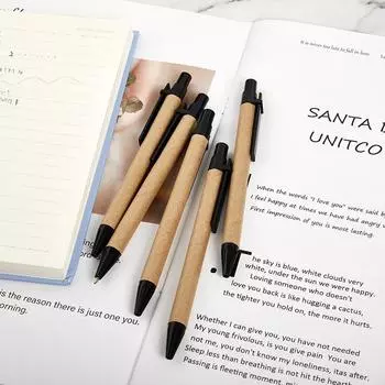 10 шт., трубка из крафт-бумаги, защита окружающей среды, шариковая ручка, бумага для регенерации