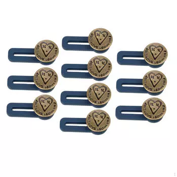 10 шт. удлинителей для пуговиц, расширитель талии, утягивающие джинсы, удлинитель для Star