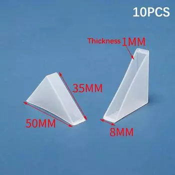 10 шт., угловая защита для линз из закаленного стекла, акриловая угловая пленка для предотвращения столкновений