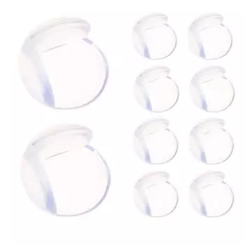 10 шт., угловые чехлы для краев домашней мебели, детские защитные ограждения от столкновений, детские малыши, дети 10 PCS белый