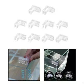 10 шт. угловые защитные накладки, прозрачная угловая крышка для аквариумного стекла для бассейна для домашних животных, аквариума 5mm