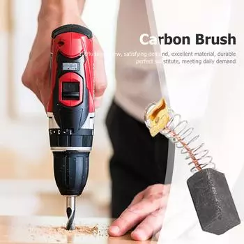 10 шт. Угольная щетка для электрического молотка, запасные части, дрель, графитовая щетка, резка, полировка, электроинструменты, аксессуары для машин