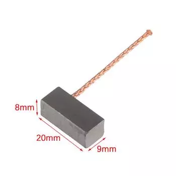 10 шт. Угольная щетка двигателя для автомобильного вентилятора отопителя, сменные инструменты для воздуходувки, абсолютно новые, высокого качества 8*9*20 мм