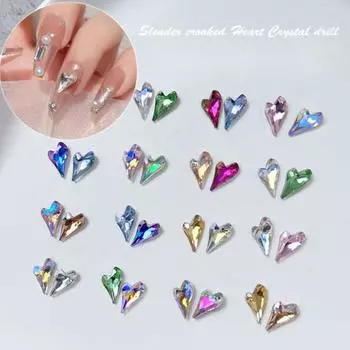 10 шт. украшение для ногтей неправильной формы потрясающий визуальный эффект яркий цвет блестящая поверхность имитация кристалла D