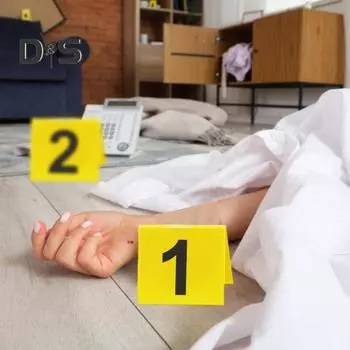 10 шт., украшение для номера места преступления, многоразовый двухсторонний акриловый 1-10, мини-маркер для улик, настольный знак, детективная улика, украшение для вечеринки set