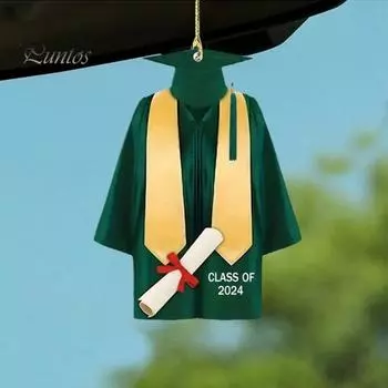 10 шт. Украшение на выпускное платье, рождественские подарки на выпускной для него и ее друзей, акриловое плоское украшение, многоцелевое украшение красный