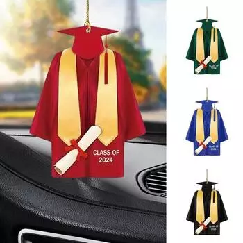 10 шт. Украшение на выпускное платье, рождественские подарки на выпускной для него и ее друзей, акриловое плоское украшение, многоцелевое украшение красный