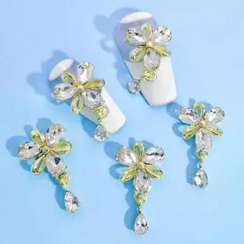 10 шт. Украшения для маникюра креативной формы не выцветающие прочные отличные 3D стразы подвеска стиль украшения для ногтей аксессуары